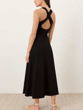Pact size small Organic cotton Fit & Flare Open Back Maxi Dress